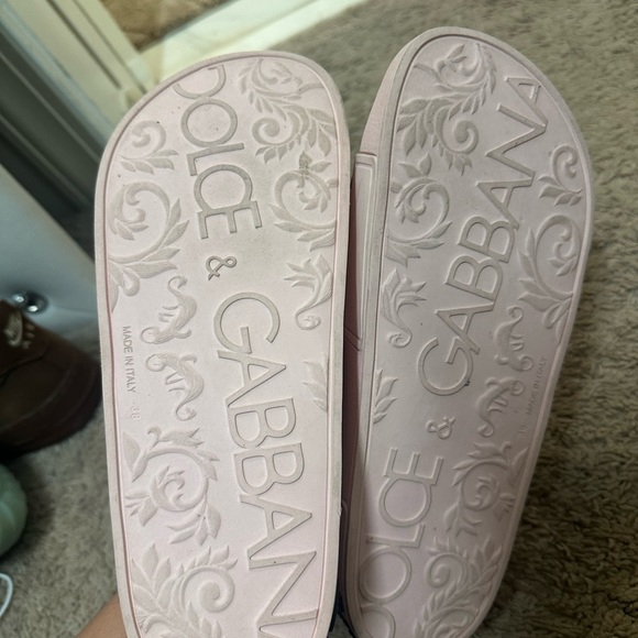 Dolce & Gabbana Pink Slide Sandals - Picture 3 of 4